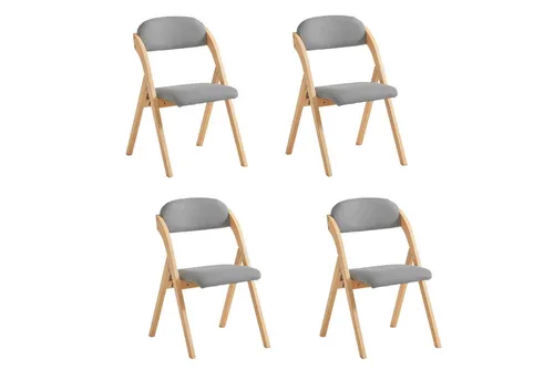 SoBuy 4er Set Klappstuhl Grau von SoBuy