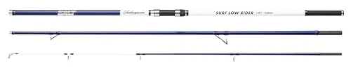 Shakespeare Salt Surf Lowrider Rute - Leichte Carbon-Brandungsangeln-Rute, langlebig, DPS-Rollensitz, schnelle Taper-Action für Strand-, Pier- und Mündungsangeln, Flunder & Bass - 14ft, 4-8oz