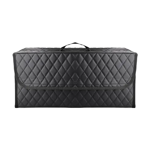 KonGnY Kofferraumtasche Organizer Aufbewahrungsbox, Folding Box für Auto, Picknicks, Camping, Outdoor Sport und Lagerung (Schwarz)