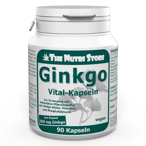 Ginkgo biloba 350 mg vegane Kapseln 90 Stk. - PZN: 05025192