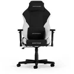 DXRacer DRIFTING L Schwarz & Weiß - Premium Gaming Stuhl - Ergonomischer Gaming-Stuhl für E-Sport mit verstellbaren 3D-Armlehnen und optimalem Komfort für lange Sitzsessions. Ideal für Spieler bis 185 cm.