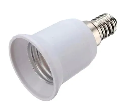 Stück Lampensockel Adapter Konverter Sockeladapter für Fassung E14 E27 GU10 B22 für LED Halogen und Energiesparlampen (E14 auf E27) 1
