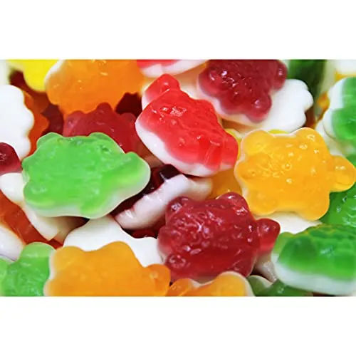 Fruchtgummi Bären & Co. Süßigkeit, Fruchtgummi Schildkröten bunt süß fruchtig mit Schaumzucker 300g