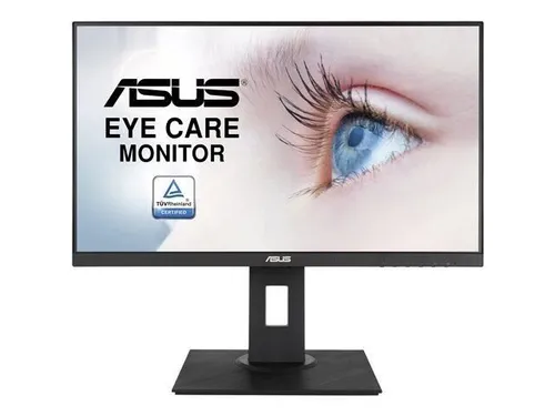 ASUS Eye Care VA24DQLB | 24 Zoll Full HD Monitor - Ergonomischer Monitor mit 75 Hz, TÜV-zertifiziertem Blaulichtfilter und vielseitigen Anschlussmöglichkeiten, ideal für komfortables Arbeiten und Gaming.