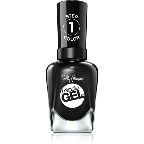 Sally Hansen Miracle Gel™ Gel-Lack für Fingernägel - keine UV/LED Lampe erforderlich Farbton 460 Blacky O 14,7 ml
