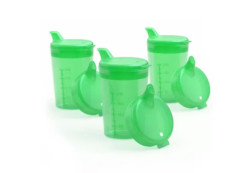Horn Medical Schnabelbecher 3er Pack Horn Medical Schnabelbecher /Trinkhilfe -Farbe wählbar-, 3-tlg., lebensmittelechtes Polypropylen (PP), bunte & leicht erkenn-/greifbare Optik/Haptik, spülmaschinenfest