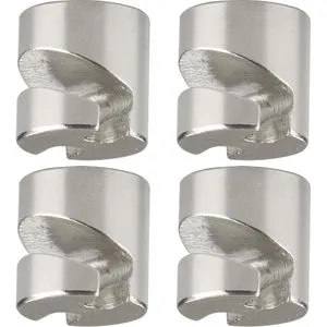 Franken HMN16 Neodym Hakenmagnet rund silber 16mm, 4 Stück