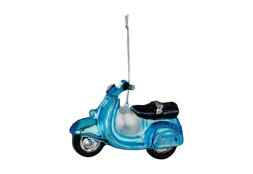 MAGIC by Inge Christbaumschmuck, Christbaumschmuck Glas 11,5cm Roller Figur Hellblau