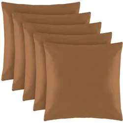 Bestlivings Dekokissen 40x40 cm Living - 5er Pack - Braun