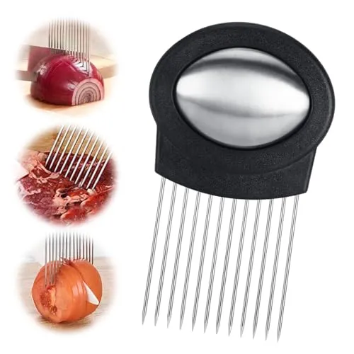 Edelstahl-Schneiderhalter, Schneidehilfswerkzeug, Food Slice Assistant | Gemüse- und Kartoffelslicer mit Geruchsentferner, für Tomaten, Fleisch und Zitronen