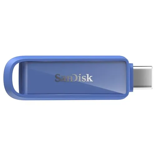 Phone Drive USB Flash Drive - 1TB USB-Stick in Blau - USB-Stick mit 1TB Speicher für iPhone, iPad und Mac. Schnelle Übertragung mit bis zu 150 MB/s und elegantes Design in Maritime Blue.
