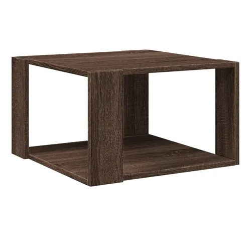 furnicato Couchtisch Holzwerkstoff Braun Eichen-Optik 51,5 x 51,5 x 30 cm - Moderner Couchtisch in Braun Eichen-Optik, ideal für jedes Zuhause. Die glatte Oberfläche ist pflegeleicht und bietet praktischen Stauraum für Ordnung. Perfekt für Snacks, Getränke oder Dekoration.