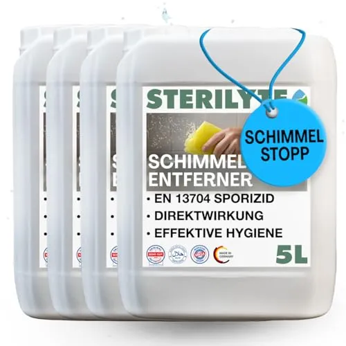 STERILYTE Schimmelentferner alkoholfrei 4x 5 l – Effektives Anti-Schimmel Spray