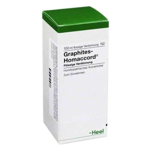 Graphites Homaccord 100 ML - Homöopathisches Arzneimittel - Homöopathisches Arzneimittel zur Unterstützung des Wohlbefindens, enthält eine spezielle Mischung aus Graphites und Calcium carbonicum, ideal für die ganzheitliche Gesundheitsförderung.