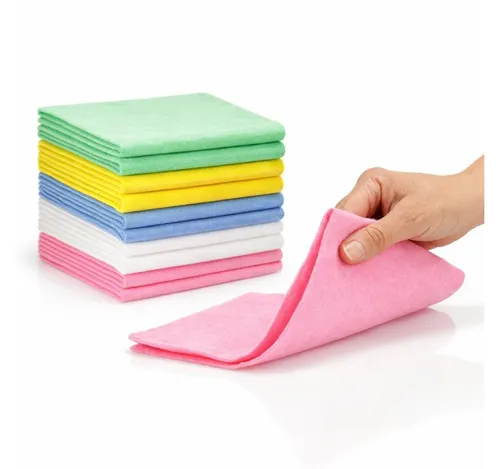 BAYLI 50 Stück Allzwecktücher 38x38 cm Vliestücher in 5 Farben – vielseitige Reinigungstücher - Praktische 50 Stück Allzwecktücher in 5 Farben, ideal für den täglichen Einsatz. Die 1/4 Faltung ermöglicht einfache Handhabung für vielfältige Reinigungsaufgaben.