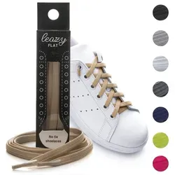 leazy Schnürsenkel ohne Binden in beige von leazy