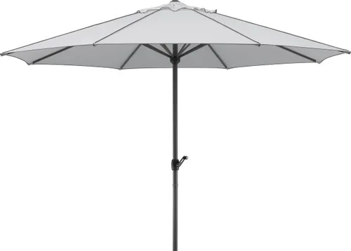 Schneider Sonnenschirm Adria Ø 350 cm - Silbergrau - Sonnenschirm, rund mit großzügigem Durchmesser, ideal für Garten und Terrasse, bietet optimalen UV-Schutz und stilvolles Design.