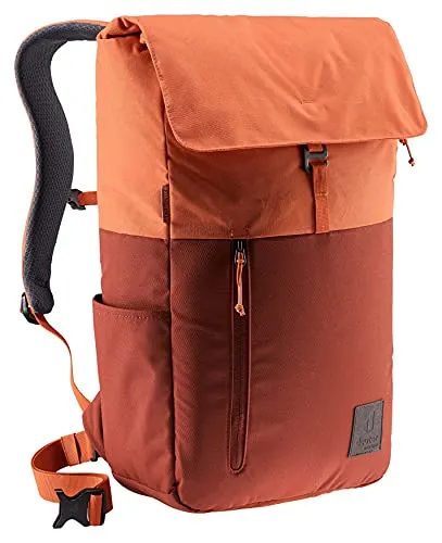 Deuter UP Seoul Lifestyle Rucksack – redwood-sienna - Nachhaltiger Rucksack mit erweiterbarem Volumen um 10 Liter, ideal für Büro, Uni oder Freizeit. Aus 100% recyceltem PET gefertigt und mit praktischem Laptopfach bis 15 Zoll.