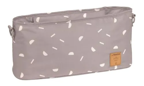 LÄSSIG Baby Kinderwagenorganizer - Praktischer Buggy Organizer in Taupe - Kinderwagentasche mit einfachem Zugriff auf Snacks und Getränke, viel Stauraum und sicherem Reißverschluss. Optimale Befestigung am Kinderwagen für stressfreies Unterwegssein.