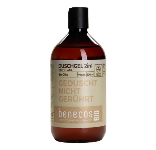 Benecos Duschgel Olive - Duschgel 2in1 Haut+Haar 500ml