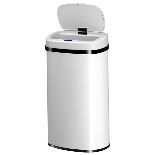 Juskys Mülleimer Küche mit Bewegungssensor 60L in weiß von Juskys