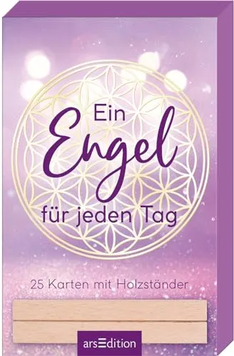 Ein Engel für jeden Tag: 25 Karten mit Holzständer | Inspirierende Gedanken für Engelfans