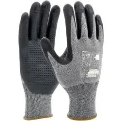 Fitzner HIT Nitrilschaum Feinstrickhandschuh 15554-9 - Arbeitshandschuhe mit hervorragender Passform, abriebfest und rutschsicher, ideal für ölige und feuchte Umgebungen. Perfekt für lange Stehzeiten.