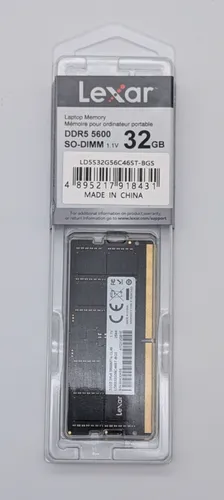 Lexar SO-DIMM 32GB, DDR5-5600, CL46-45-45-90 , RAM, LD5S32G56C46ST-BGS NEU
