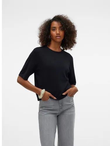 VERO MODA VMSILJE 2/4 O-NCK Oversize Pull GA NOOS - Stylischer Oversize-Pullover für Damen, aus pflegeleichtem Materialmix mit hohem Viskoseanteil für optimalen Komfort und ein angenehmes Tragegefühl.
