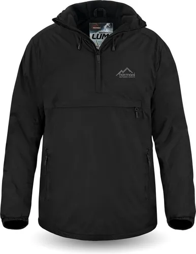normani Herren Windbreaker Lumi - Wasserdichte Schlupfjacke für den Winter - Der normani Windbreaker „Lumi“ bietet optimalen Schutz bei kaltem Wetter. Mit Fleecefutter für Wärme bis -20°C und wasserabweisendem Material ist er ideal für Outdoor-Aktivitäten. Praktische Taschen und verstellbare Kapuze sorgen für Komfort.