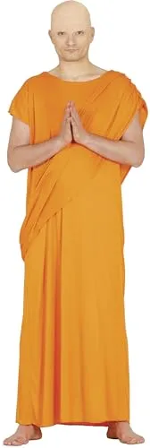 Kostüm tibetischer Mönch - Buddhist Asiate Größe M/L, ausgefallene Verkleidung für Karneval und besondere Anlässe