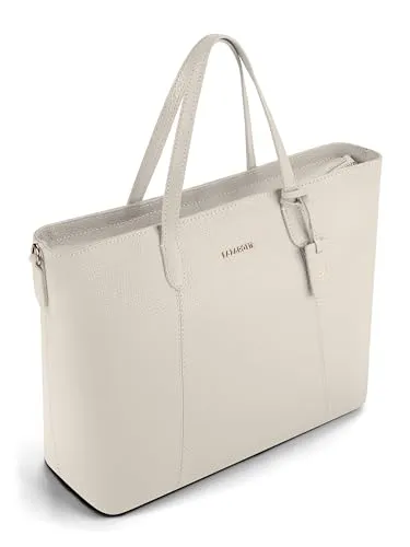 Lazarotti Bologna Damen City Shopper aus Echt-Leder in weiß von Lazarotti