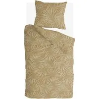 Bestlivings Bettwäsche-Set Sunny Palms Yellow (135x200cm) - Hochwertiges Bettwäsche-Set aus 100% Baumwolle, mit praktischem Qualitäts-Reißverschluss, maschinenwaschbar und ÖKO-TEX Standard 100 geprüft - ideal für erholsamen Schlaf.