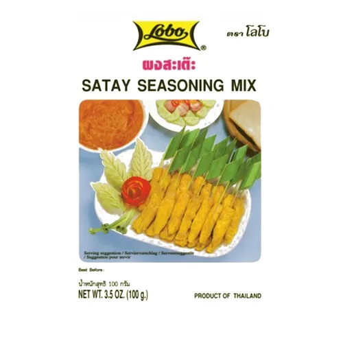 100g Lobo Saté Würzmischung für Marinade und Sauce Satay Seasoning Mix Thailand