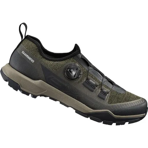 Shimano Unisex Zapatillas SH-EX700 Cycling Shoe - Olivengrün, 39 EU - Fahrradschuhe mit optimaler Passform und hervorragender Kraftübertragung für ein effizientes Fahrerlebnis.