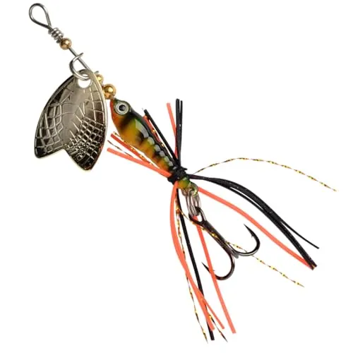 Spro Barschspinner zum Spinnfischen 5cm 4g Larva Mayfly Micro Spinner, Farbe:Perch