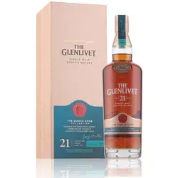 The Glenlivet 21 Jahre Single Malt Scotch Whisky – Exklusiver Genuss aus dem Archive - Whisky, der in den besten Fässern der Glenlivet Destillerie lagert. Aromen von getrockneten Früchten, Schokolade und Haselnüssen – perfekt als Geschenk!