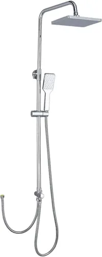 Plumbsys Chrom Duschstangeset Duschsäuleset,Duschsystem mit 10 zoll