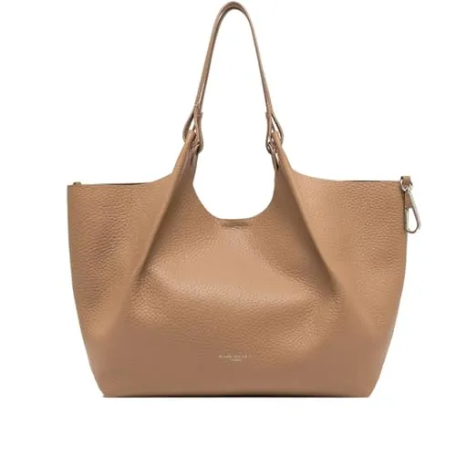Gianni CHIARINI Leder Shopper Schultertasche Dua Shopping Bag Clay hellbraun