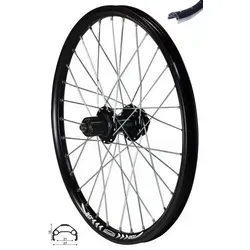 REDONDO 20 Zoll Hohlkammer Hinterrad Laufrad - Fahrrad-Laufräder mit robuster Aluminiumfelge, ideal für Scheibenbremsen und schnelle Fahrten – komplett eingespeicht und zentriert, inklusive Schnellspanner.