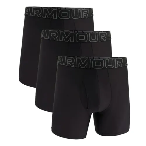 Under Armour Herren Tech Mesh Boxershorts 3er-Pack – Atmungsaktiv und bequem - Erleben Sie optimalen Tragekomfort mit diesen leichten Boxershorts. Sie sind atmungsaktiv, bieten eine perfekte Passform und sind aus recyceltem Material gefertigt. Ideal für den täglichen Einsatz und aktiven Lebensstil.