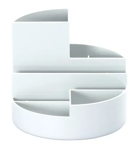 MAUL Tischaufsatz Rundbox Durchmesser 14cm Höhe 12,5cm weiß