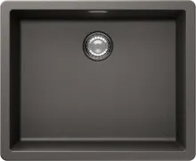 Schock Greenwich N-100L U Silverstone Granitspüle - Sanitäranlagen & Zubehör - Hochwertige Granitspüle in Grau, passend für Unterschränke ab 60 cm, inkl. Mini Care Set für einfache Pflege.