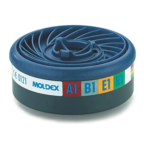 MOLDEX 869400 Gasfilter ABEK 1 für Serie 7000 plus 9000 - Atemschutzpatronen & Filter, schützt effektiv gegen organische, anorganische und saure Gase sowie Ammoniak, ideal für sicheres Arbeiten in gefährlichen Umgebungen.