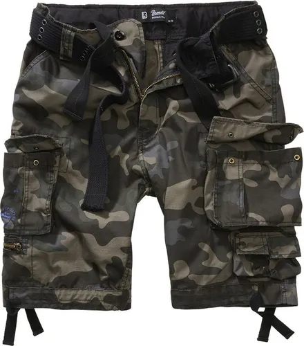 Brandit Shorts Savage Ripstop Shorts Beintaschen und zwei aufgesetzte Minipockets, integrierter Gürtel