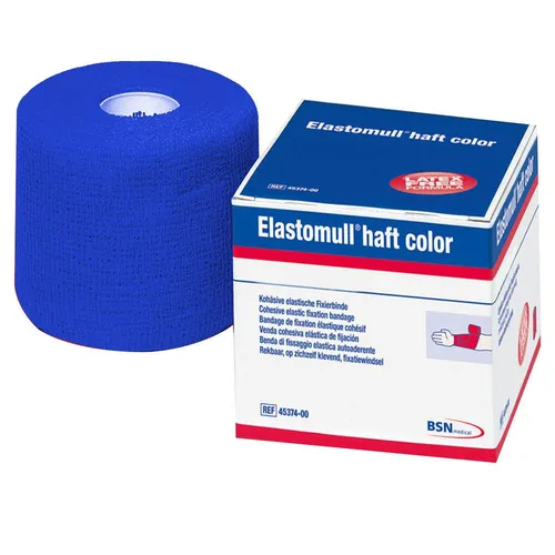 BSN Medical Elastomull Haft Fixierband, 20 m x 10 cm, Blau
