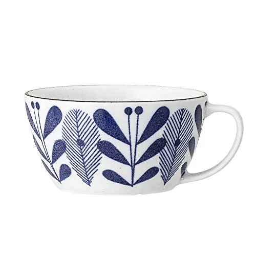 Bloomingville Tasse Camellia, blau, Porzellan, 1 Stück (1er Pack)