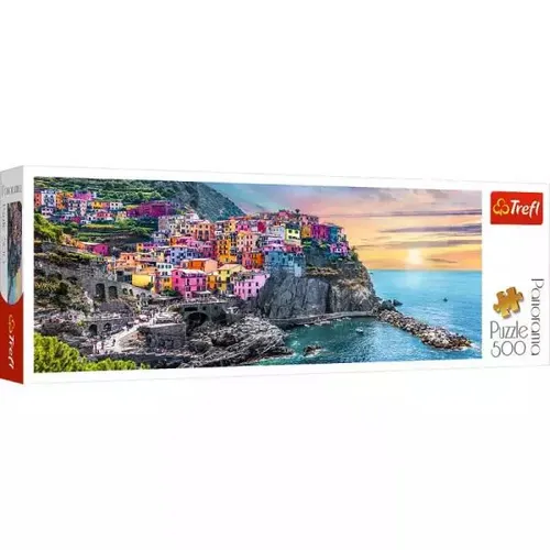 Puzzle 500el Vernazza o zachodzie słońca, Włochy 29516 Trefl Trefl 5900511295160
