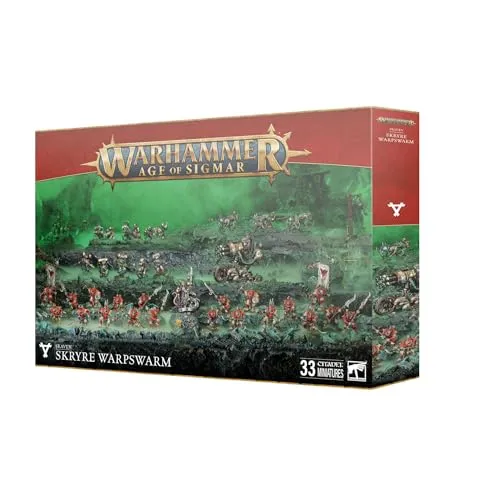 Games Workshop Warhammer Age of Sigmar Skaven Battleforce - Erlebe die Skaven Battleforce Skyre Warpswarm, ideal für spannende Spieleabende. Perfekt für Strategen und Miniaturenliebhaber.
