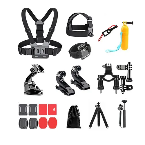 AolKee 20-in-1 Zubehörset für Action-Kameras, Zubehör für kompatibel mit GoPro Hero 9 8, GoPro Max 7 6 5 4, DJI Osmo Action, Insta 360, AKASO, APEMAN, SJCAM, Campark